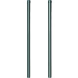 vidaXL Ograjni stebri 2 pcs Zelena 100 cm Jeklo s prašnim premazom | Shoptok.si