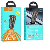 hoco. auto punjač Type C + USB QC3.0 Power Delivery 20W Z46A metalno sivi | Eponuda.ba