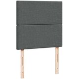 vidaXL Box spring postelja z vzmetnico temno siva 90x190 cm blago | Shoptok.si