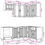  Kuhinjska jedinica LUCCA 8 kom. Betonska siva Konstruirano drvo | shoptok.hr