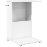  Bocni stol s kotačem Bijelo 40 x 35 x 60 cm Konstruirano drvo | shoptok.hr