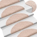 vidaXL samoljepljivi otirač za stepenice 15 kom igličasti 56x17x3 cm smeđi Cijene