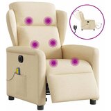 Maison Chic Električni masažni stol - Relax naslanjač krem blago, (22061890) | Shoptok.si