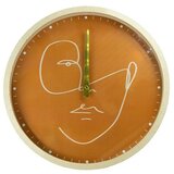  Stenska ura Face Terakota (premer: 30 cm, oranžna barva) Cene