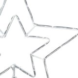 vidaXL Božična zvezda med 72 LED Hladno belo 51.5 x 50 x 0.65 cm elezo | Shoptok.si