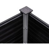  Posuda za sadnju 250 x 100 x 54 cm WPC siva | shoptok.hr