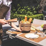 ZicZac Placemat prtiček Troja Taupe 45x33cm / pravokoten / umetno usnje, (5000199868) | Shoptok.si