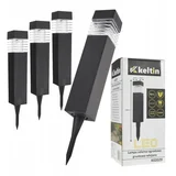 4x solarna talna črna LED vrtna svetilka 40cm, (21544221)