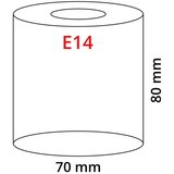 Eglo 90255 - stakleni abažur my choice za sijalicu E14, prečnika 7 cm, braon | Eponuda.com