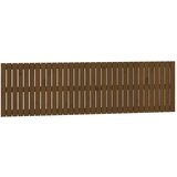 Maison Chic stensko posteljno vzglavje - vzglavna omarica - nočna omarica medeno rjavo 204x3x60 cm borovina, (21706894) | Shoptok.si