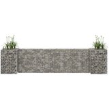 vidaXL Korito za rastline gabion H-oblike jeklo 260x40x60 cm Cene