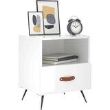  Noćni ormarići 2 kom sjajni bijeli 40 x 35 x 47 5 cm drveni | shoptok.hr
