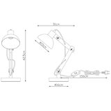  Brilagi - Stona lampa FOCUS 1xE27/40W/230V siva | Eponuda.com