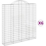  Lučne gabionske košare 6 kom 200x30x200/220cm pocinčano željezo | Eponuda.com