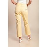 Fenzy Pamučne Hlače Većih Veličina, Žute | shoptok.hr