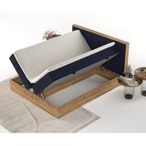 Maison de Rêve Temno modra/v naravni barvi boxspring postelja s prostorom za shranjevanje 160x200 cm Asahi – | Shoptok.si