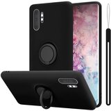 Cadorabo Ohišje, združljiv s Samsungom v tekoči črni barvi - zaščitni pokrov iz fleksibilnega silikona TPU z obročem, (20583792) Cene