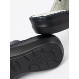 Shelvt Flip-flops with leather insert navy blue | shoptok.hr