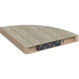  Plutajuće kutne police 2 kom boja hrasta 35 x 35 x 3,8 cm MDF | shoptok.hr