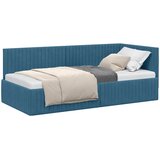  Kutni okvir kreveta s uzglavljem Plava 90 cm x 200 cm Baršun | shoptok.hr