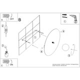 Thoro Rumena kovinska stenska svetilka ø 50 cm AKE – | Shoptok.si