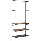  Stalak za odjeću s policama Staro drvo 77 x 30 x 171 cm | shoptok.hr