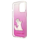 Karl Lagerfeld KLHCP13LCFNRCPI za iphone 13 pro prozorno pink zaščita - choupette fun | Shoptok.si