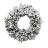  Snežni novogodišnji venac za vrata, 30 cm, Beli | Eponuda.com