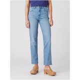 Wrangler Light Blue Women's Straight Fit Jeans - Women Cene