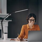  LED prigu&amp;scaron;iva dodirna fleksibilna stona lampa sa stezaljkom LED/12W/230V crna Slike