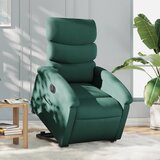 Maison Chic Električni naslanjač - Relax naslanjač s funkcijo vstajanja temno zeleno blago, (22061940) | Shoptok.si
