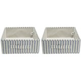 Sinsay Sklopive kutije za pohranu s prugama 2 pack | shoptok.hr