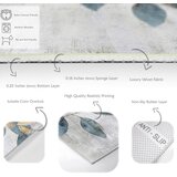 Mila Home svetlo moder/zlat pralen tekač 80x200 cm golden leaves – | Shoptok.si