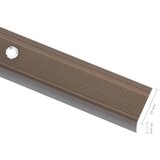  Rubnjaci za stepenice L-oblika 15 kom aluminijski 100 cm smeđi | shoptok.hr