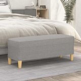  Klupa svjetlosiva 100 x 35 x 41 cm od tkanine Cijene
