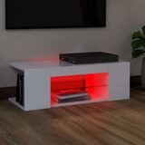 vidaXL TV ormarić s LED svjetlima bijeli 90 x 39 x 30 cm | shoptok.hr