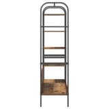 vidaXL Stalak za odjeću s policama Staro drvo 120x44x160 cm Oblikovani drvo | shoptok.hr