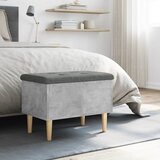  Klupa za pohranu siva boja betona 62x42x46 cm konstruirano drvo | Eponuda.com