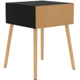 vidaXL Nočna omarica visok sijaj črna 40x40x56 cm iverna plošča | Shoptok.si