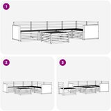  Set vanjskih sofa 6 kom. Prirodna Čvrsto drvo akacije | shoptok.hr