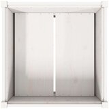 vidaXL Vrtna sadilica bijela 70 x 70 x 70 cm od masivne borovine | shoptok.hr