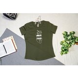  Anatomska ljubav - Strukirana majica Maslinasta S | ePonuda.com