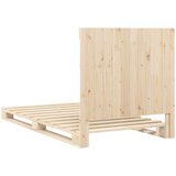  Okvir kreveta s uzglavljem 100 x 200 cm od masivne borovine | shoptok.hr