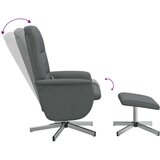  Masažni naslonjač od tkanine s osloncem za noge tamnosivi | shoptok.hr