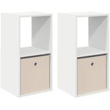  Noćni ormarić 2 pcs Bijelo 35 x 32 x 68,5 cm Konstruirano drvo | shoptok.hr
