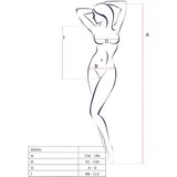 Passion BS035 - ekstremna naramenica, otvoreno mrežasto tijelo (bijelo) - SL | shoptok.hr