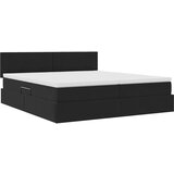  Postelja s shranjevanjem z vzmetnico Črna 100 x 200 cm, (5000099433) | Shoptok.si