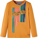 Dječja majica dugih rukava tamna oker boja 116 | shoptok.hr