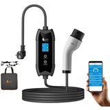 feyree Type 2 EV polnilec, 16A kapaciteta polnjenja, pametna APP kontrola, APP- EU Schuko vtič, TYPE2, (5000157647) Cene