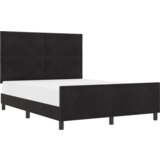  Postelja Črna 140x190 cm Žamet, (22049816) | Shoptok.si